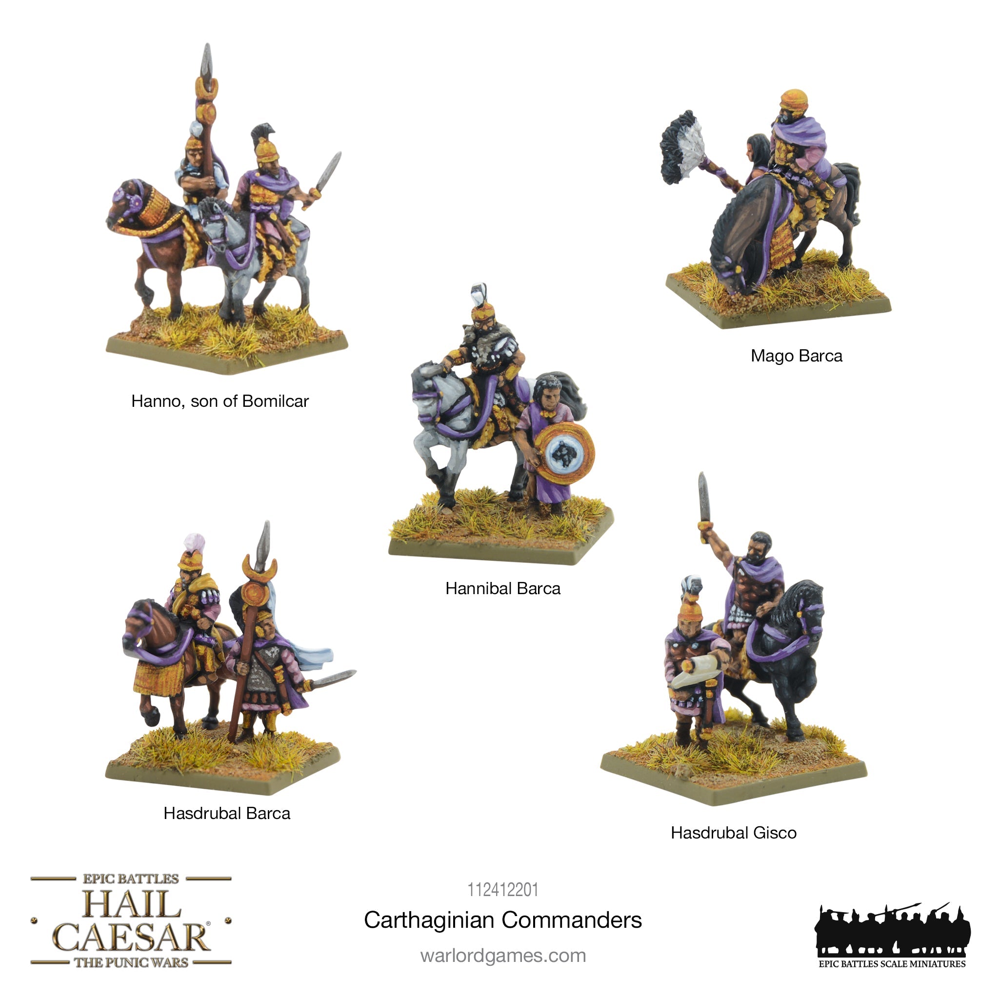Epic Hail Caesar - Carthaginian Commanders