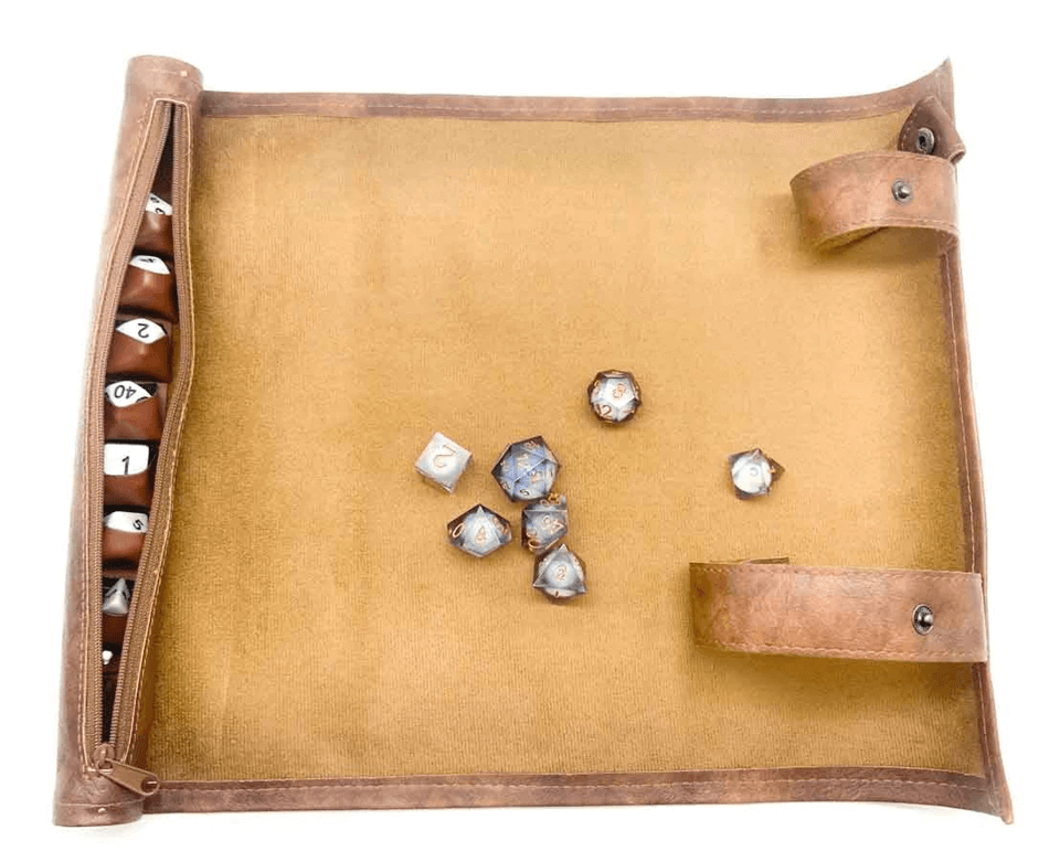 Scroll of Fates | Premium Vegan Leather Dice Mat - The Ork Forge