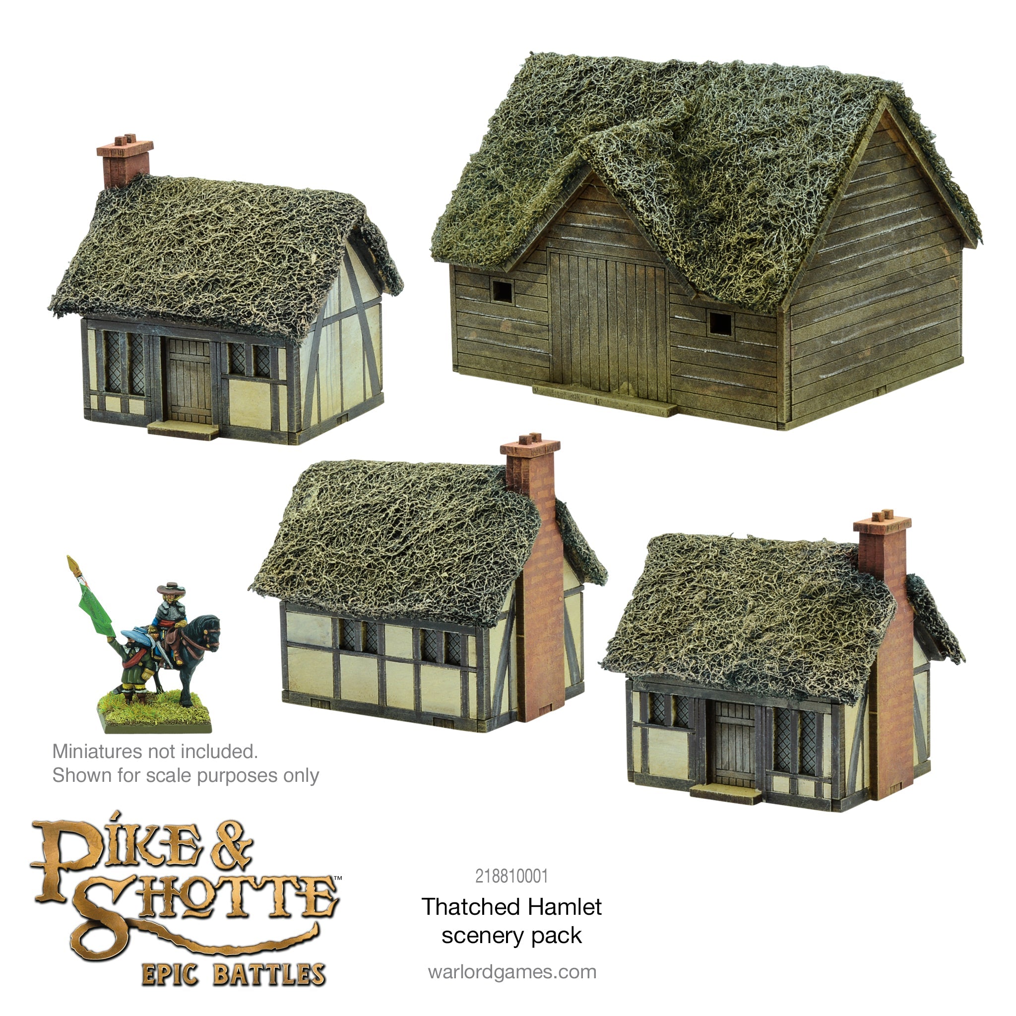 Epic Pike & Shotte - Thatched Hamlet Scenery Pack