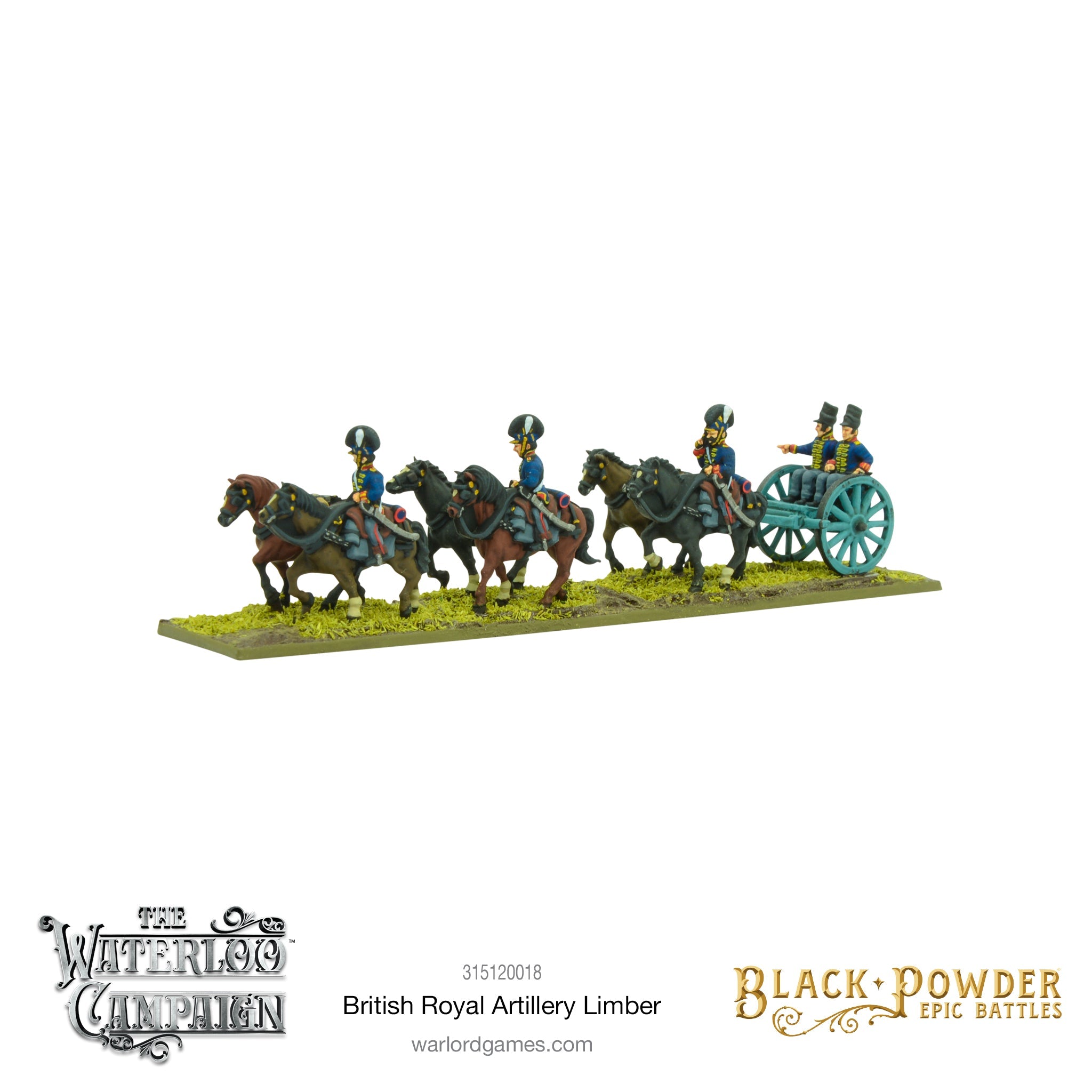 Epic Black Powder - Waterloo British Royal Artillery Limber