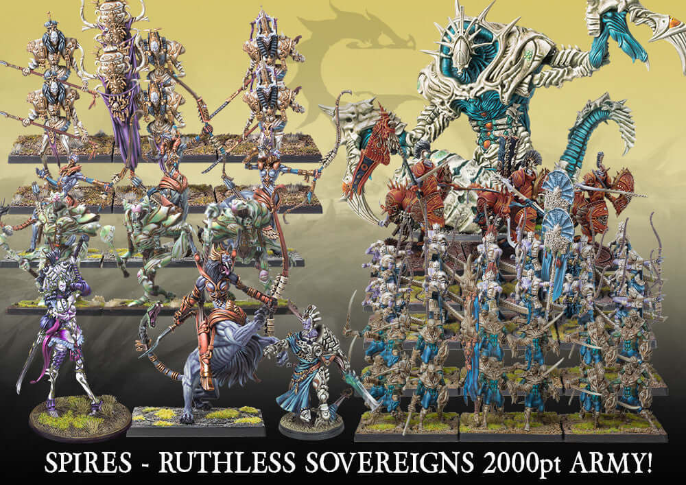Spires: Ruthless Sovereigns 2000 pt Army - The Ork Forge