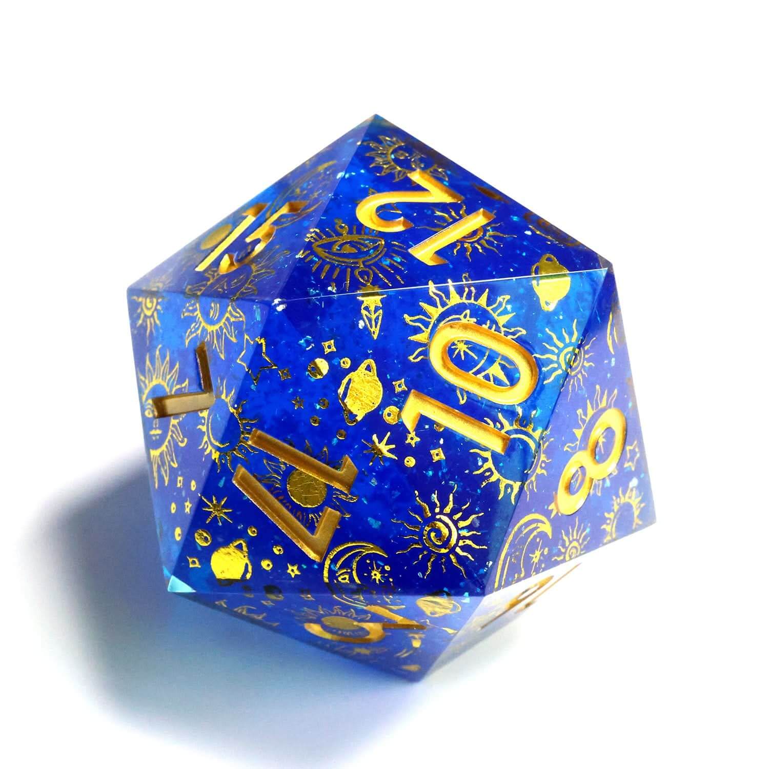 Celestial Body | 50mm D20 | Oversized Art Core Dice - The Ork Forge