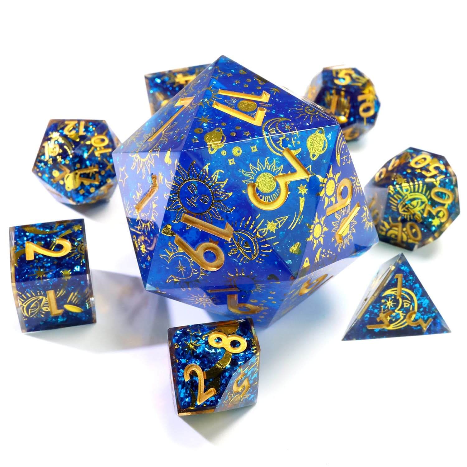 Celestial Body | 50mm D20 | Oversized Art Core Dice - The Ork Forge