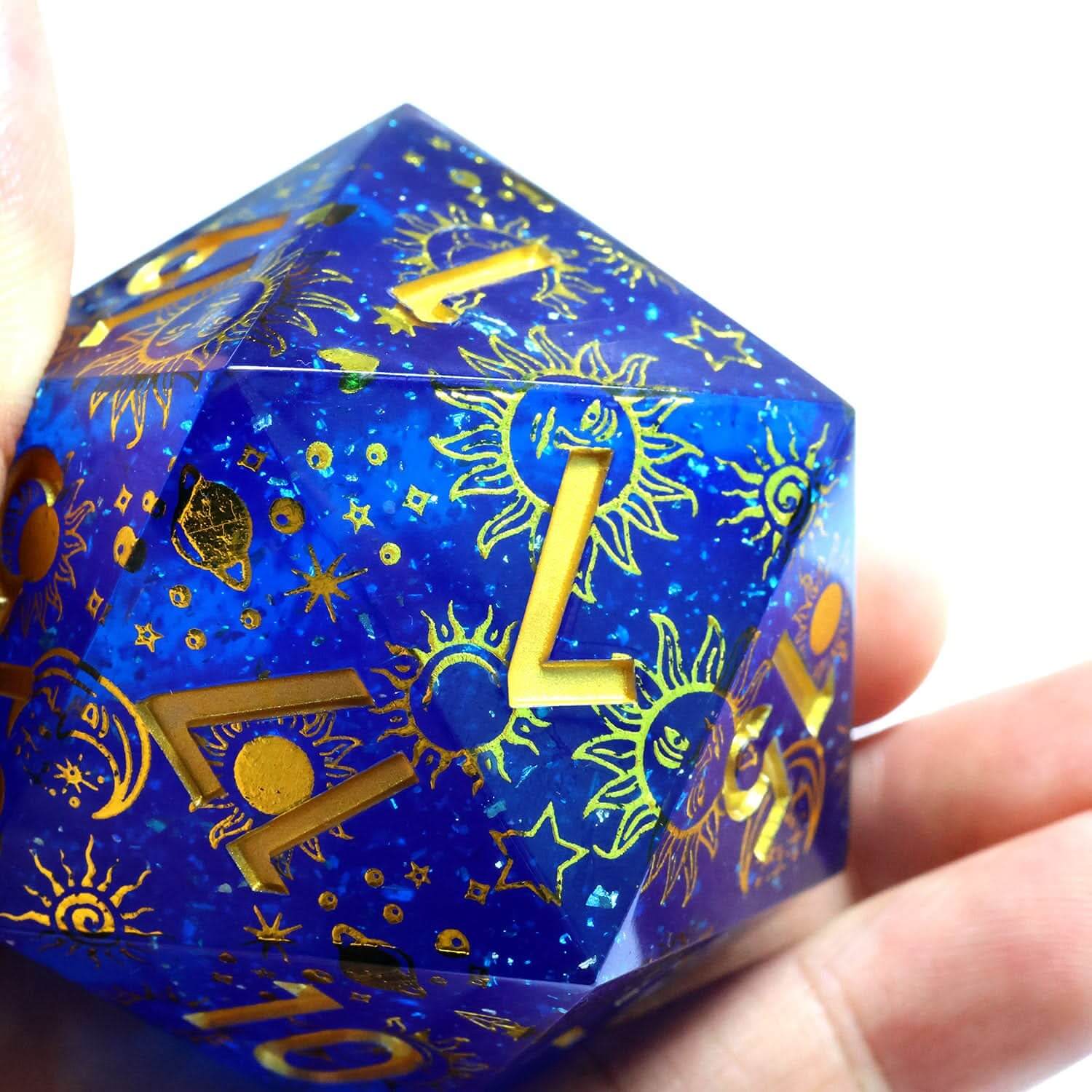 Celestial Body | 50mm D20 | Oversized Art Core Dice - The Ork Forge