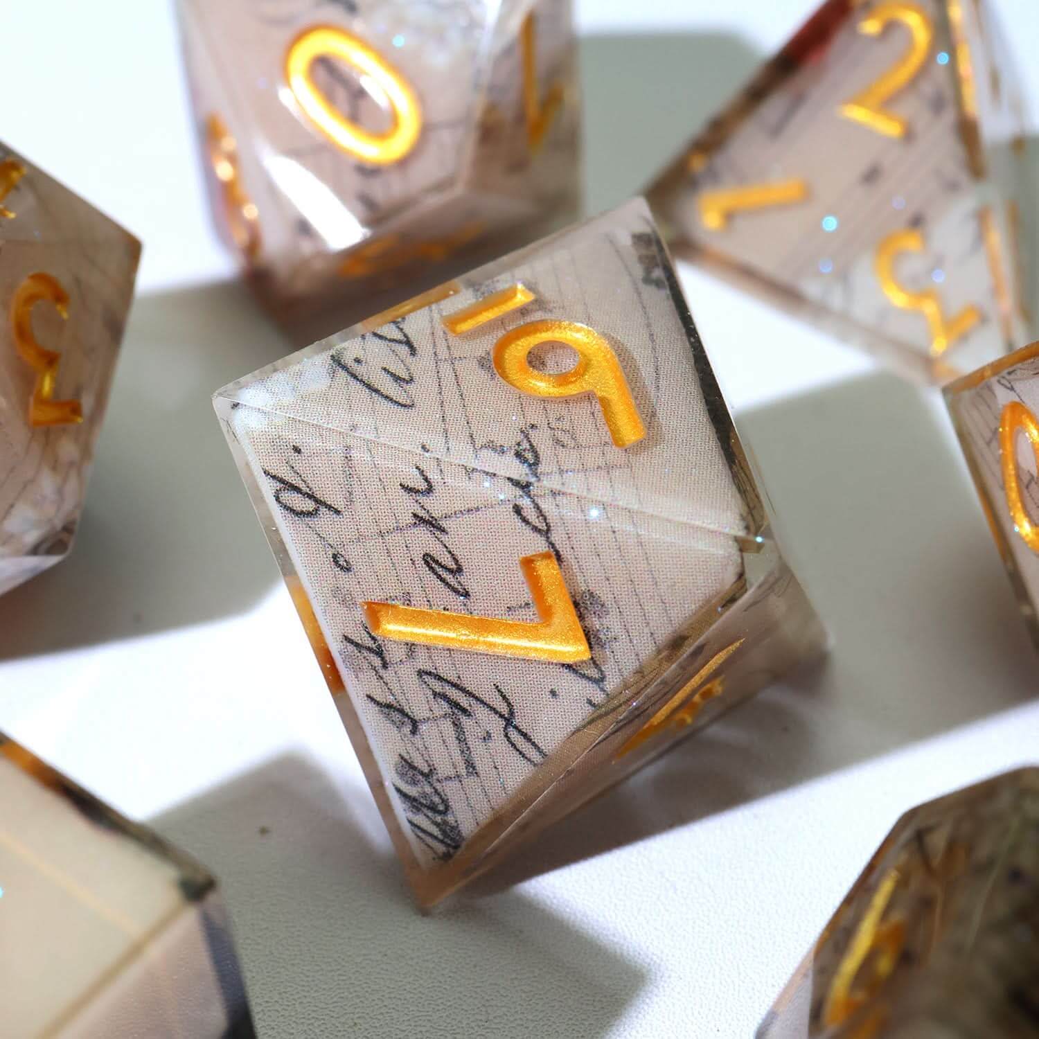 Sonnet of Thorns | Art Core Dice| 7 Piece Set - The Ork Forge