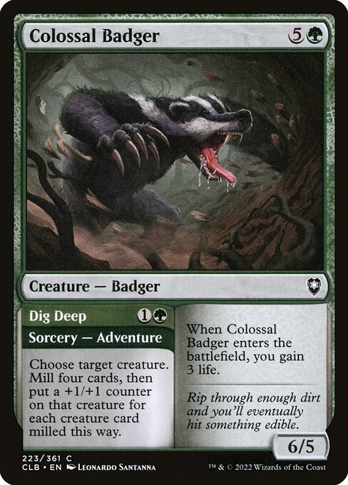 Colossal Badger // Dig Deep - catalogue image