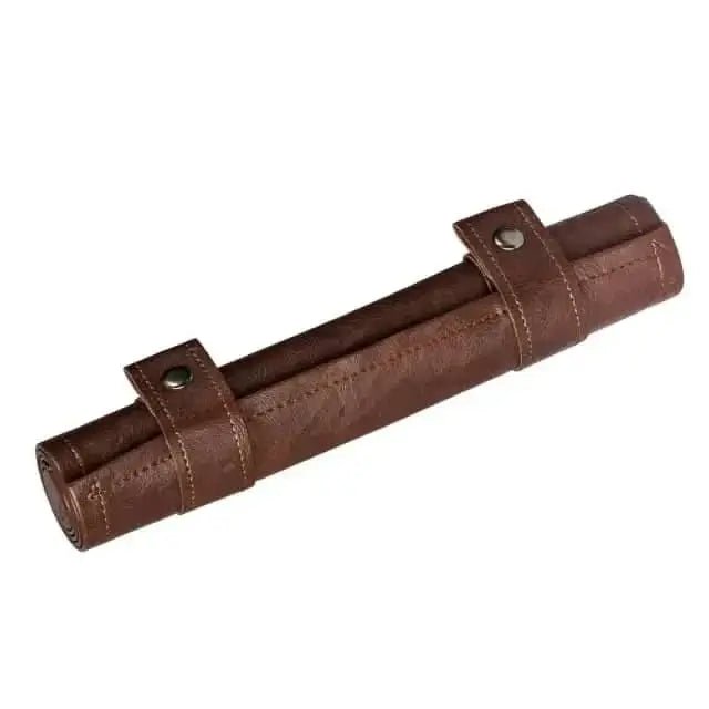 Scroll of Holding (Brown) | Vegan Leather Dice Mat - The Ork Forge