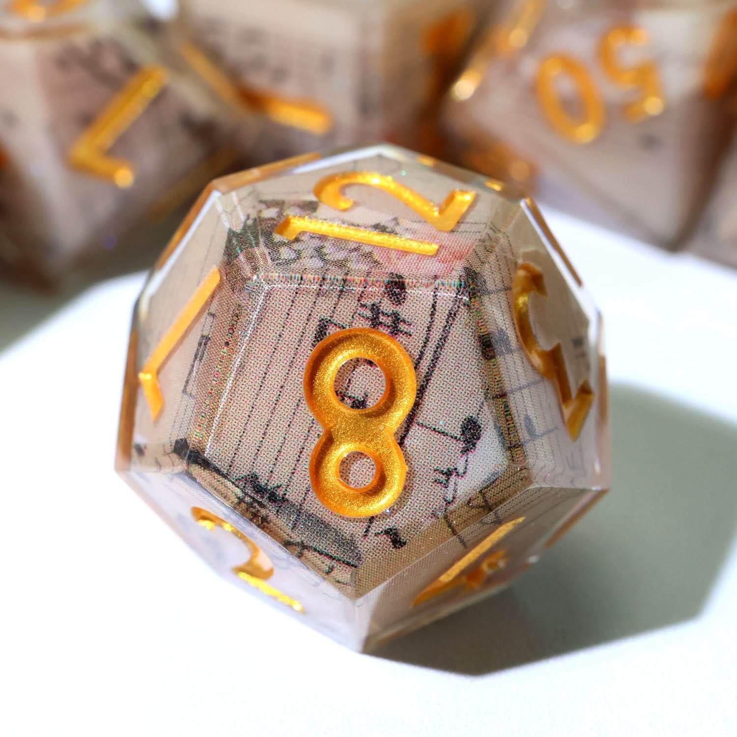 Sonnet of Thorns | Art Core Dice| 7 Piece Set - The Ork Forge