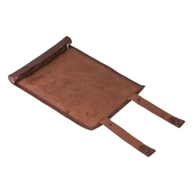 Scroll of Holding (Brown) | Vegan Leather Dice Mat - The Ork Forge
