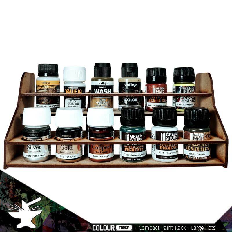 Compact Paint Rack (Large Pots 30ml - 40ml) - The Ork Forge