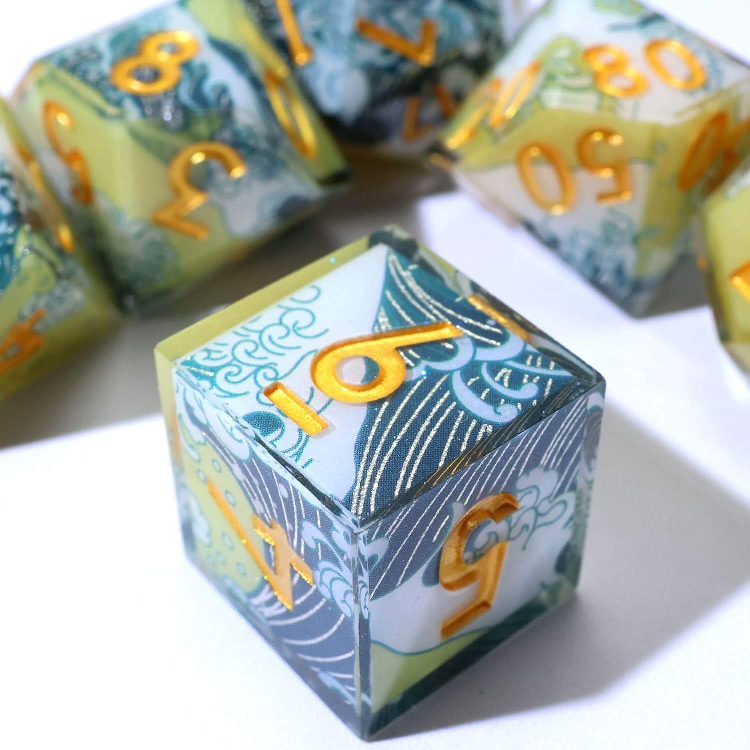 Dawnbreaker | Art Core Dice | 7 Piece Set - The Ork Forge