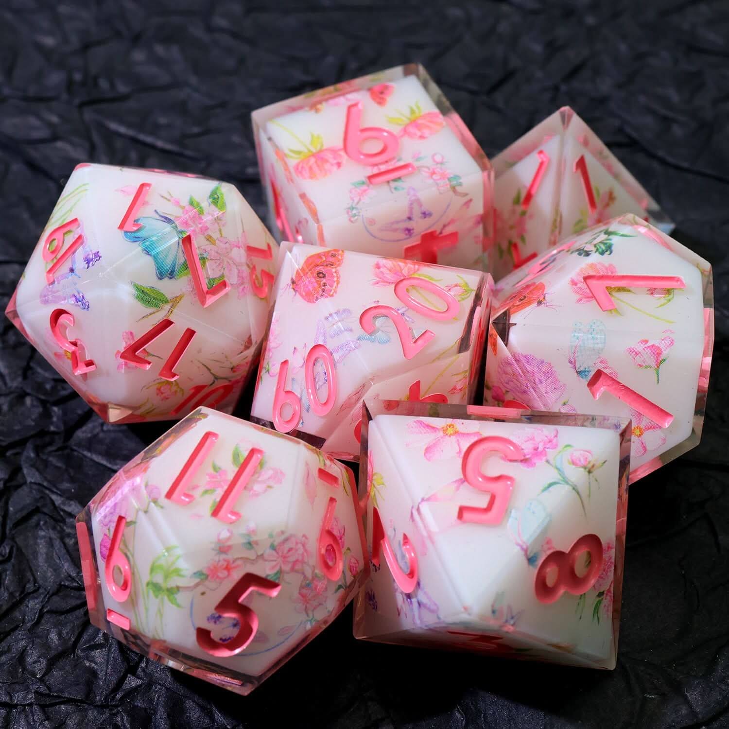 Fey Garden | Art Core Dice | 7 Piece Set - The Ork Forge