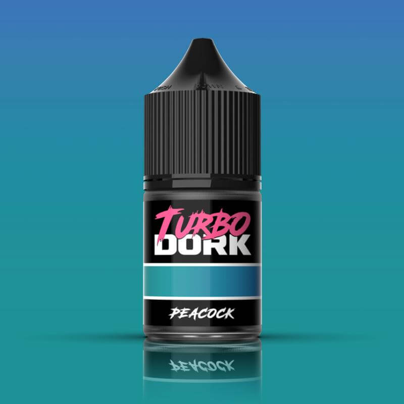 Turbo Dork: Peacock TurboShift Acrylic Paint 22ml Bottle - The Ork Forge