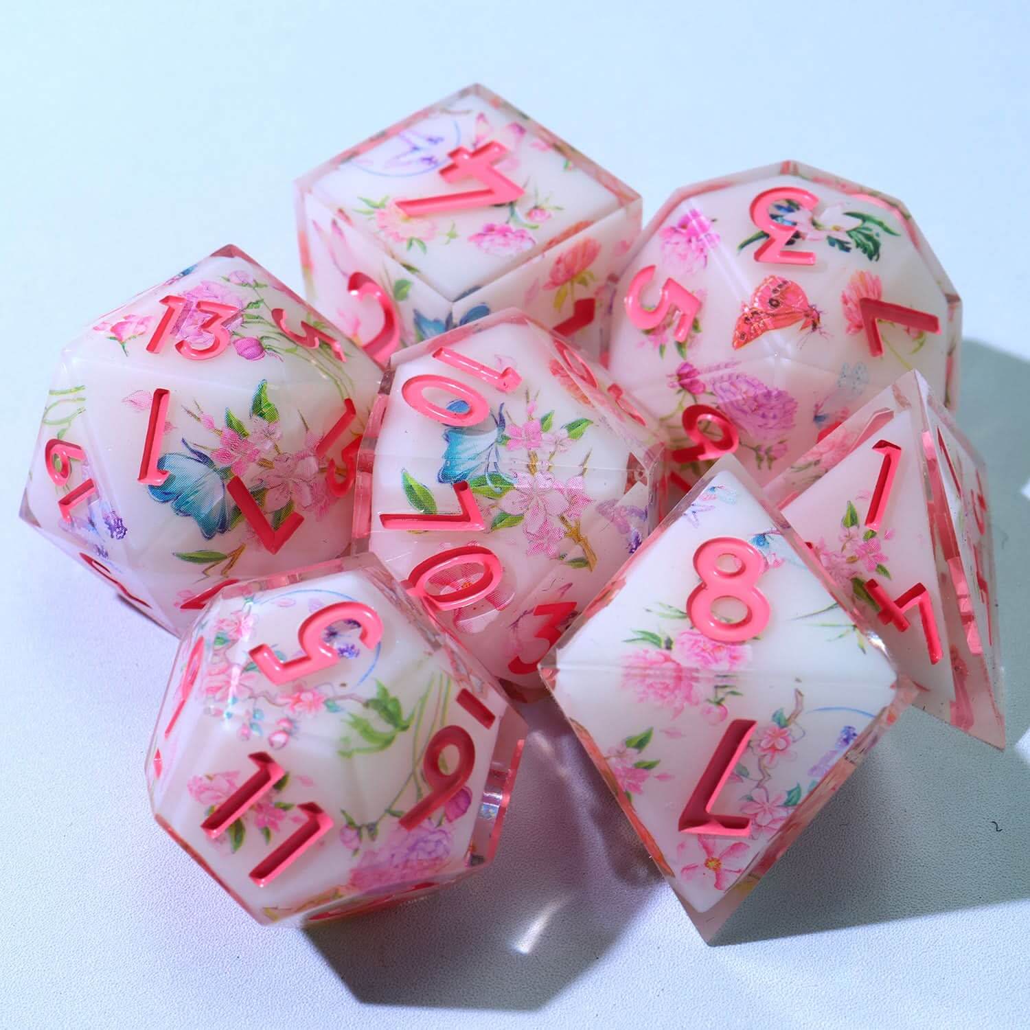Fey Garden | Art Core Dice | 7 Piece Set - The Ork Forge
