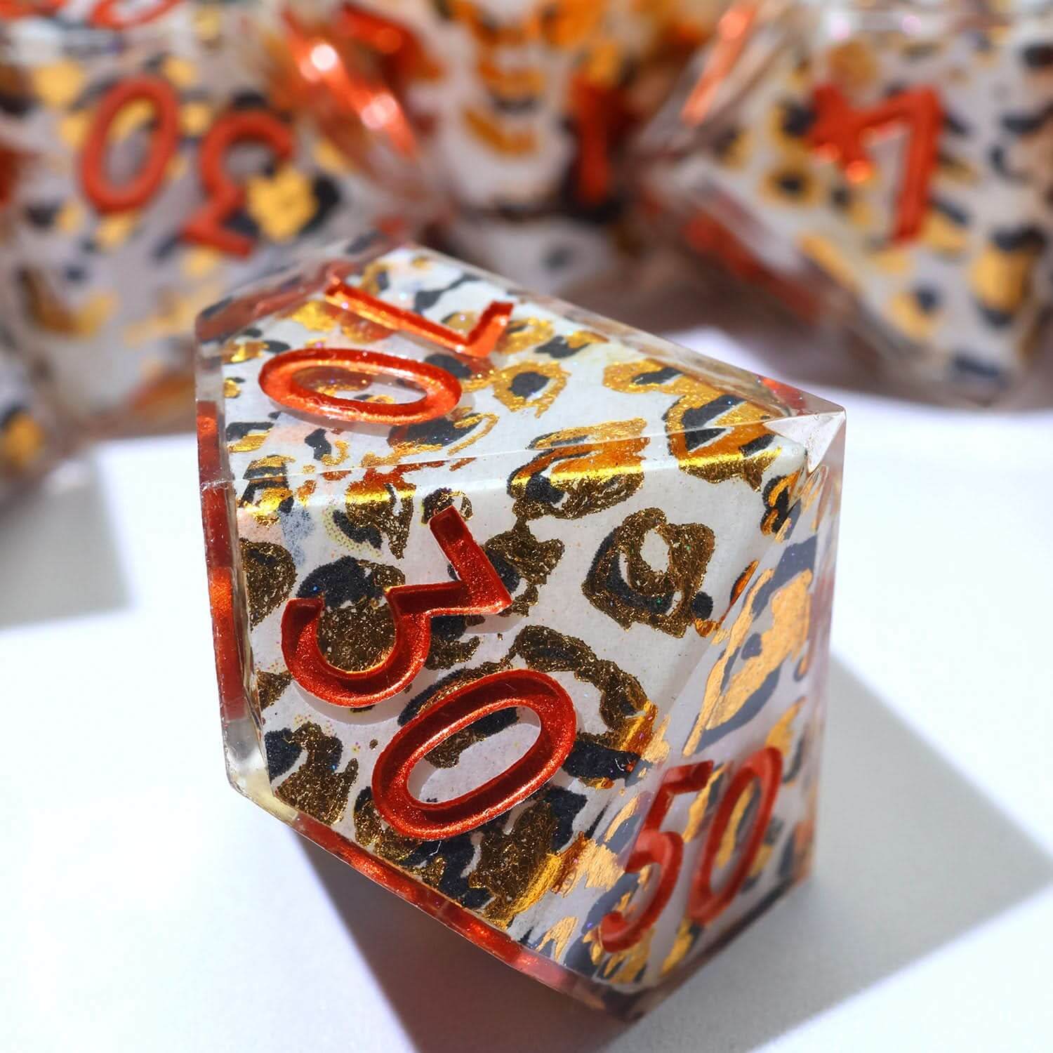 Snowscale | Art Core Dice | 7 Piece Set - The Ork Forge