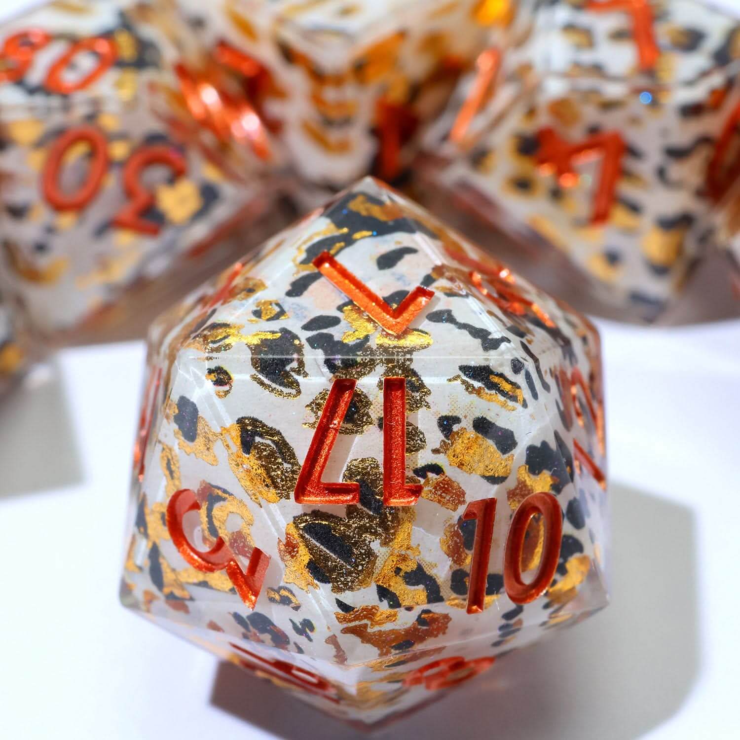 Snowscale | Art Core Dice | 7 Piece Set - The Ork Forge