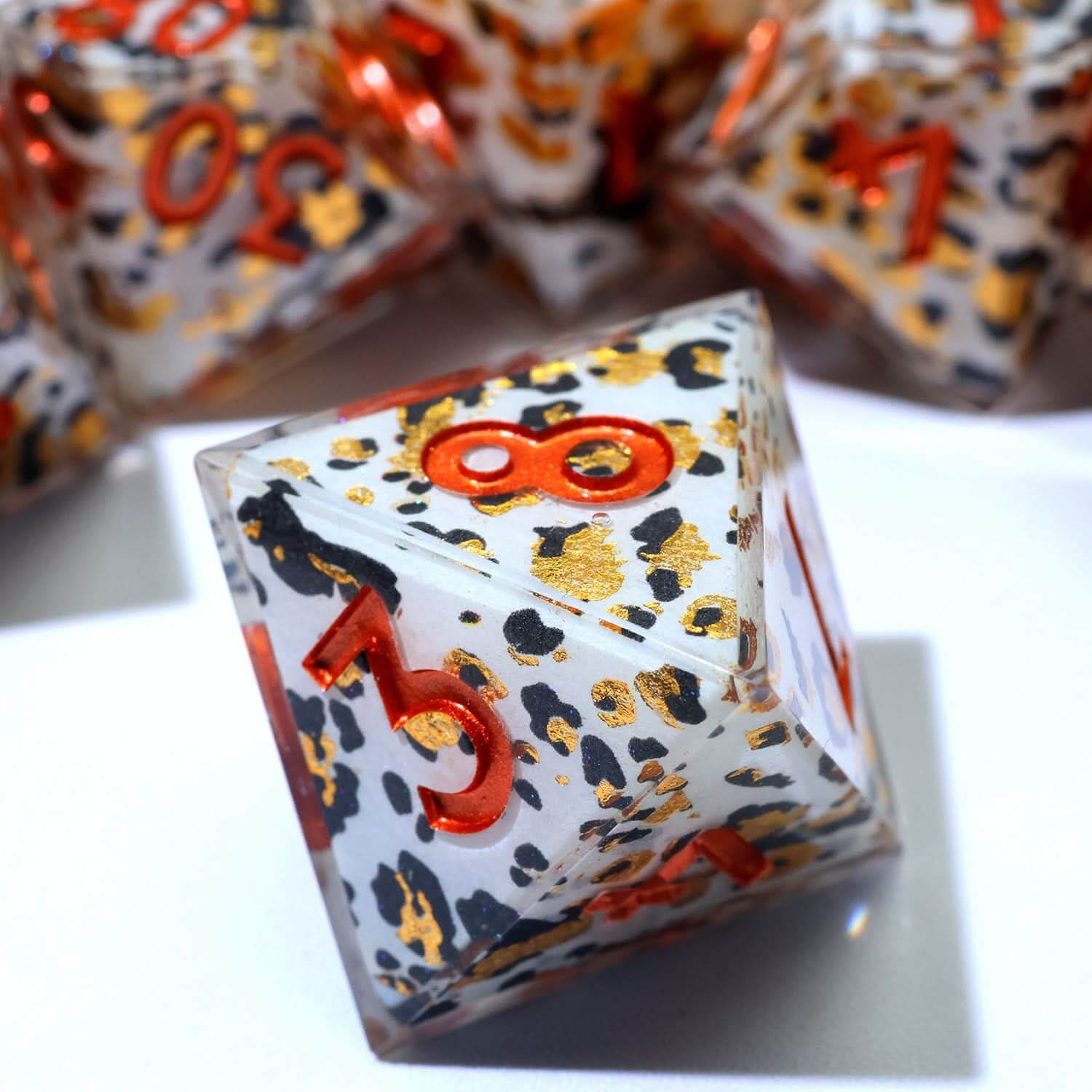 Snowscale | Art Core Dice | 7 Piece Set - The Ork Forge