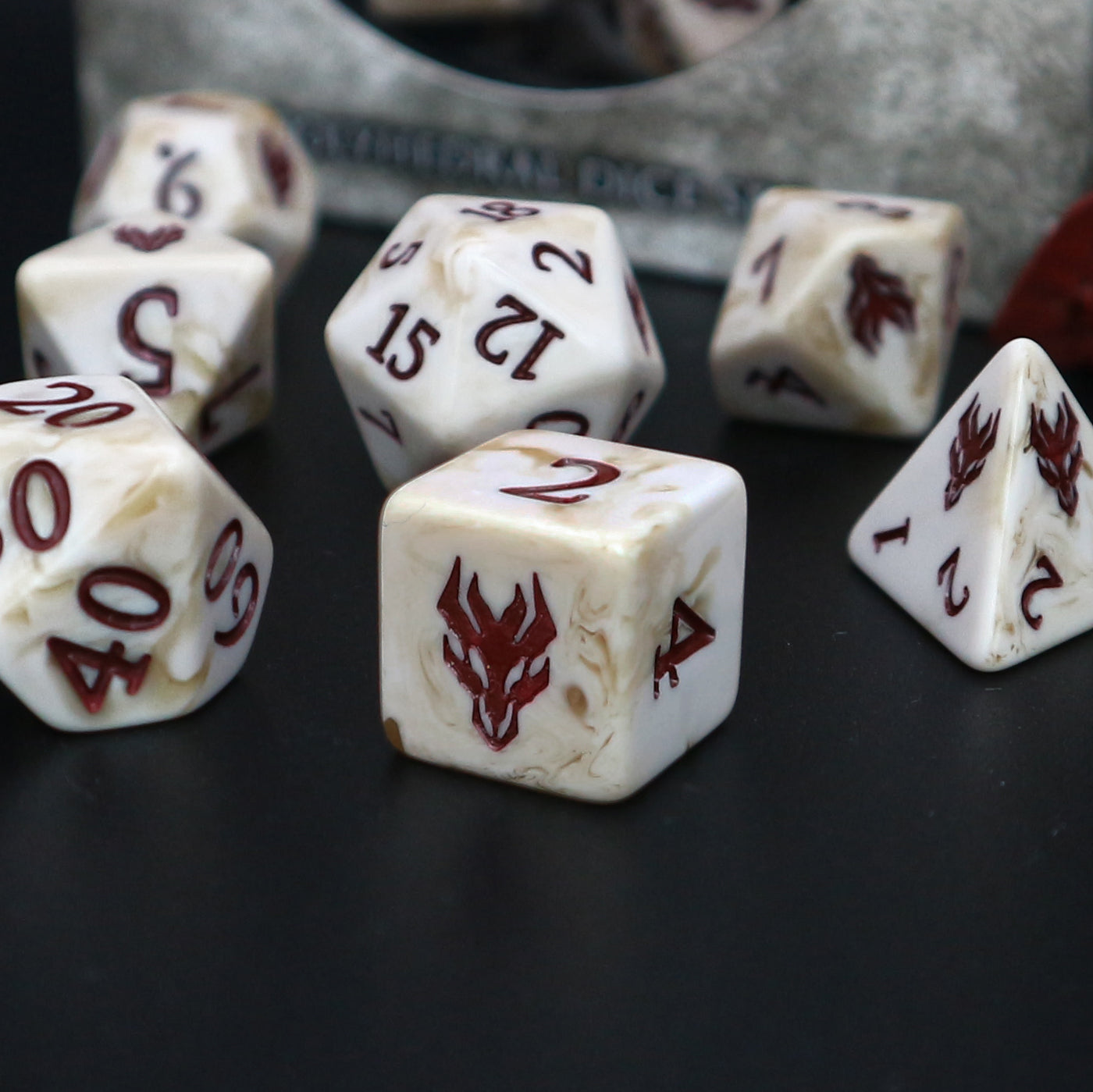 Artefact Games: Polyhedral Dice Set - Dragon's Bane