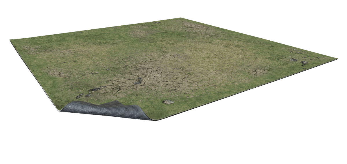 Grassy Fields Gaming Mat 3x3 - Grid - The Ork Forge