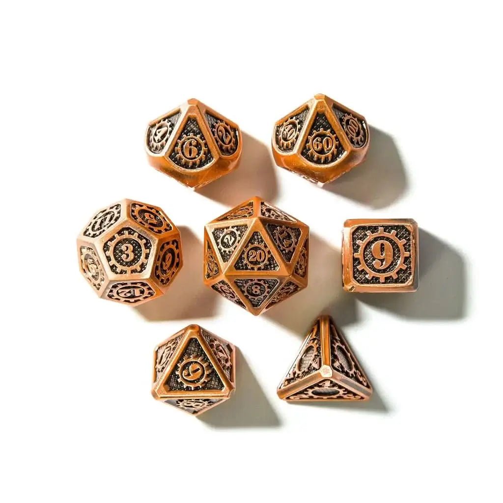 Aether Gear Gambit | Solid Metal | 7 Piece Set - The Ork Forge