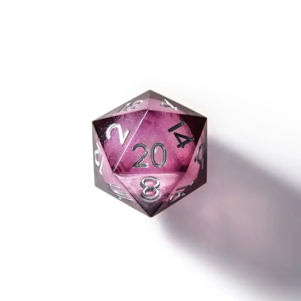 Moonbeam | 33mm D20 | Oversized Liquid Core - The Ork Forge
