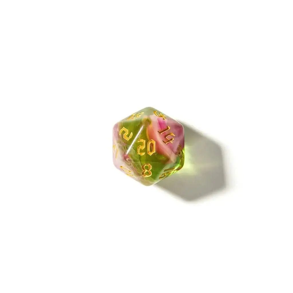 Springtime Swirl | Acrylic Dice | 7 Piece Set - The Ork Forge