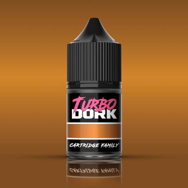 Turbo Dork: Cartridge Family Metallic Acrylic Paint 22ml Bottle - The Ork Forge