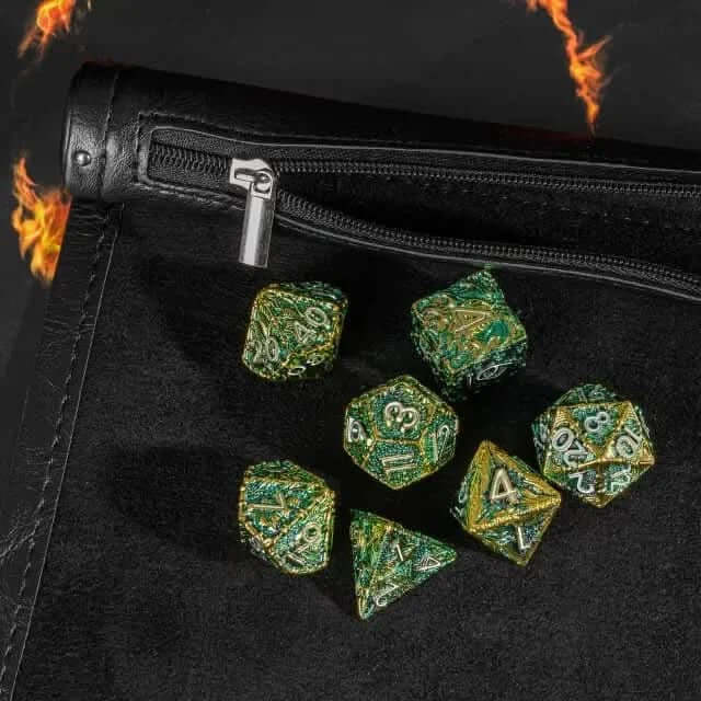 Scroll of Holding (Black) | Vegan Leather Dice Mat - The Ork Forge