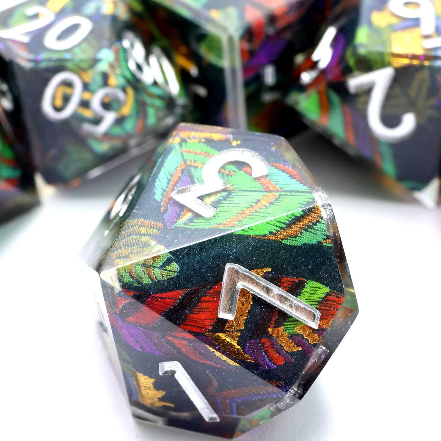 Feyplume | Art Core Dice | 7 Piece Set - The Ork Forge