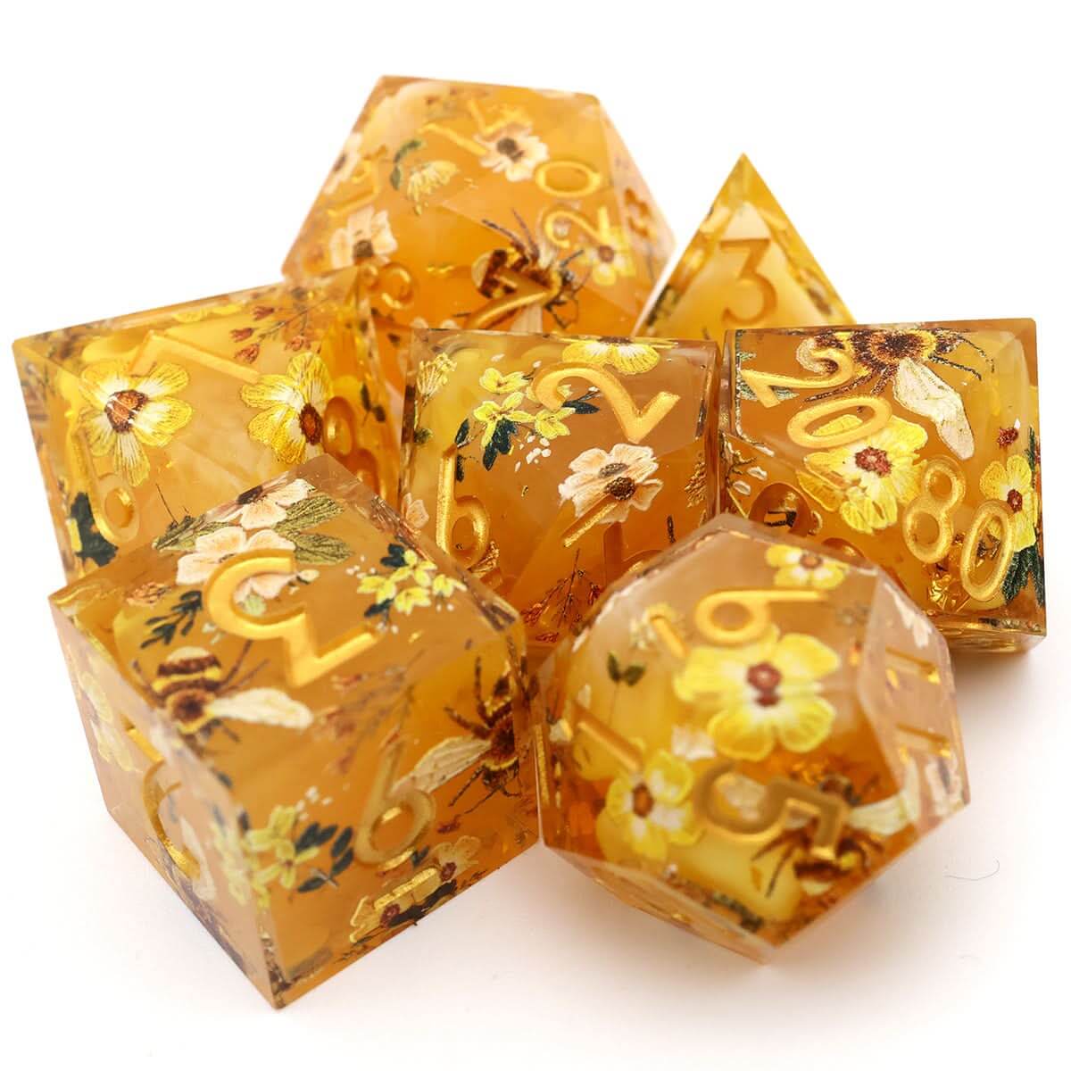 Druids Apiary | Art Core Dice | 7 Piece Set - The Ork Forge