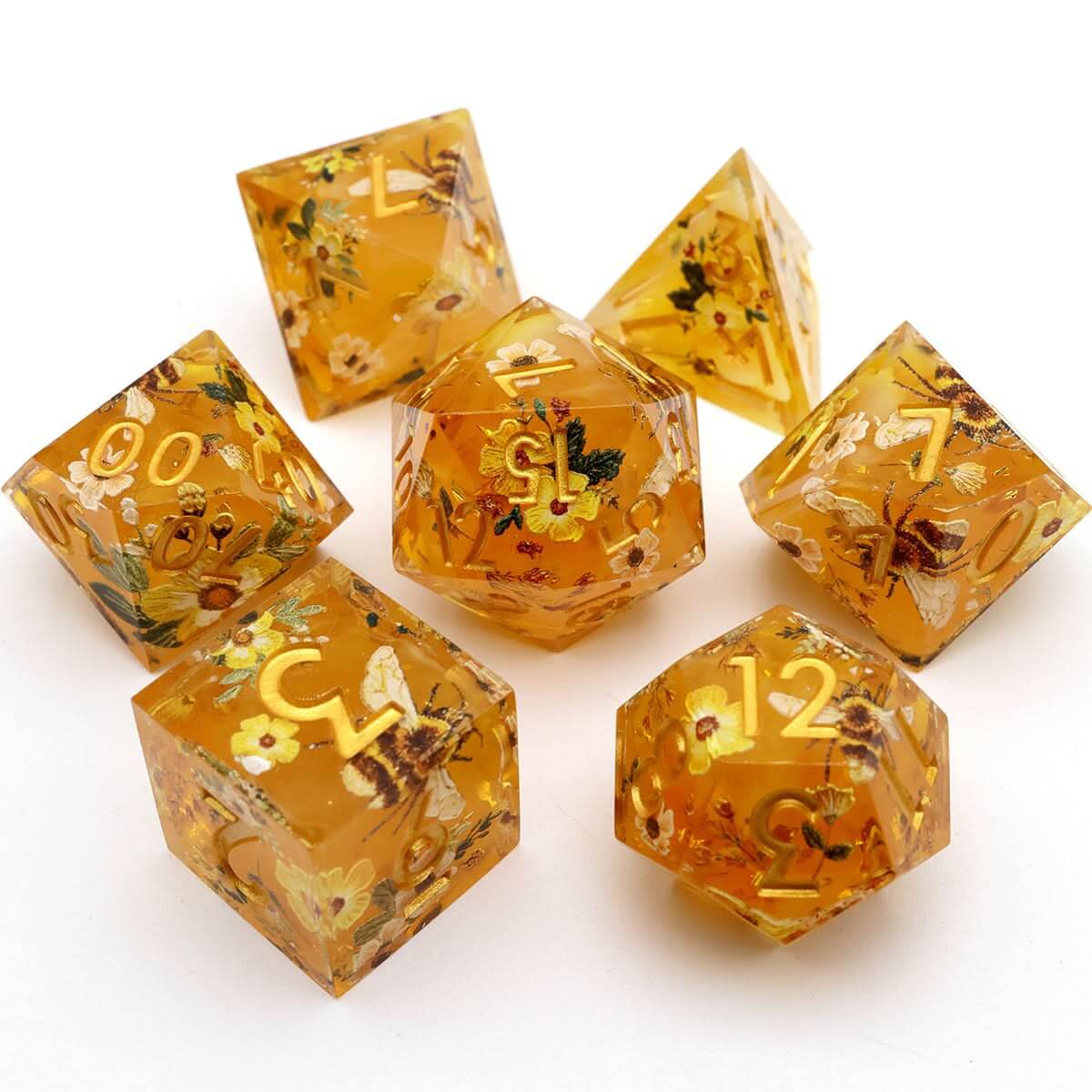 Druids Apiary | Art Core Dice | 7 Piece Set - The Ork Forge