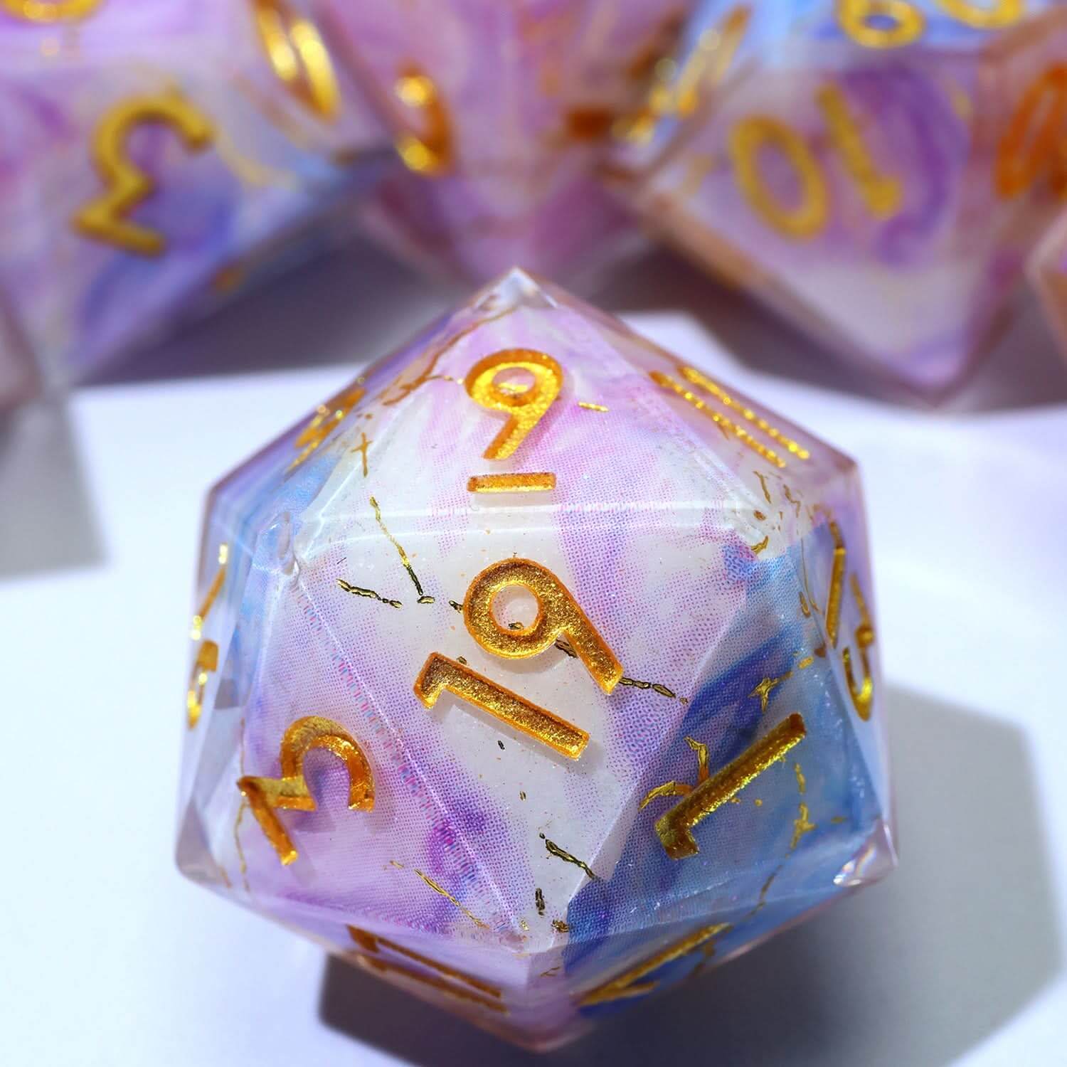 Glimmerveil | Art Core Dice | 7 Piece Set - The Ork Forge