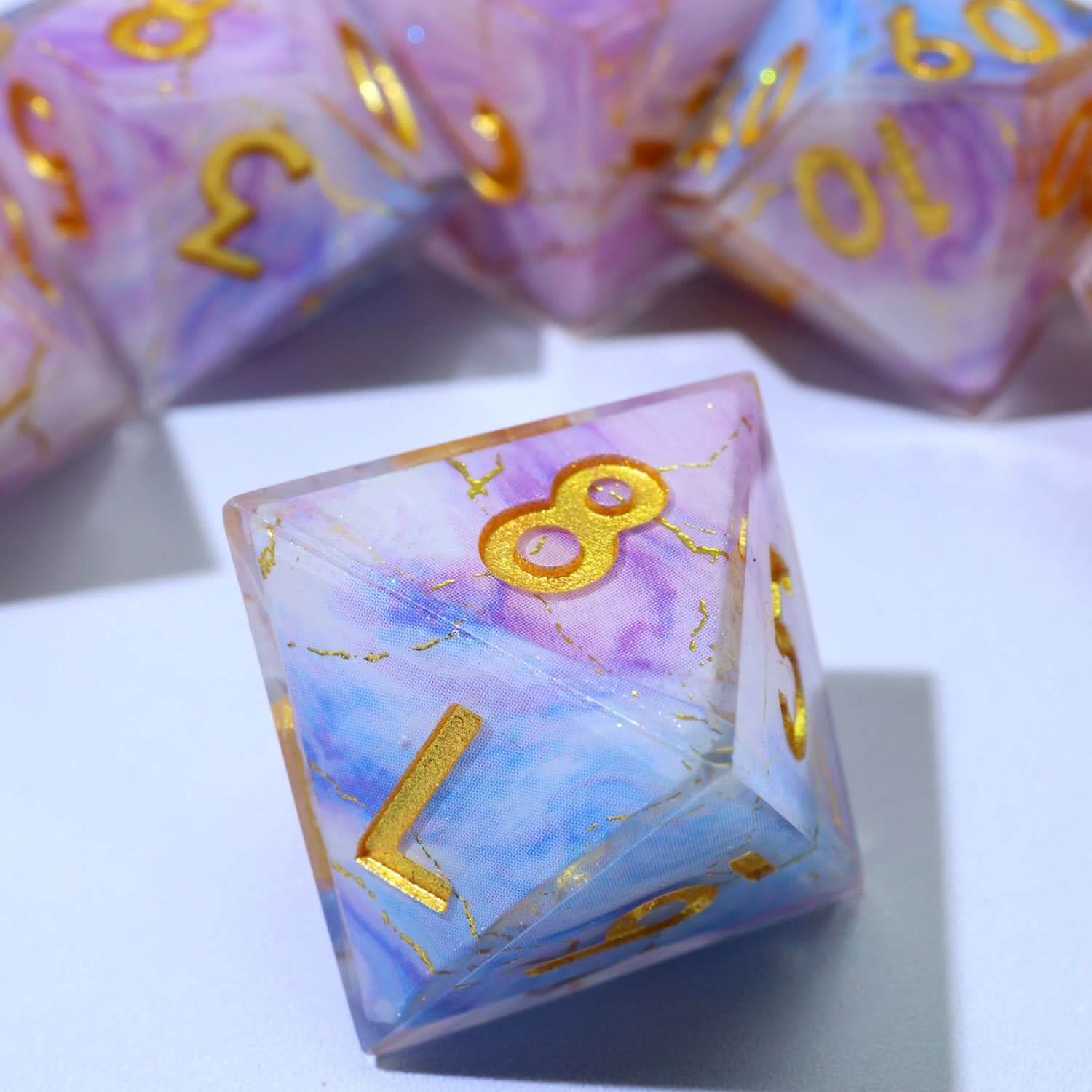 Glimmerveil | Art Core Dice | 7 Piece Set - The Ork Forge