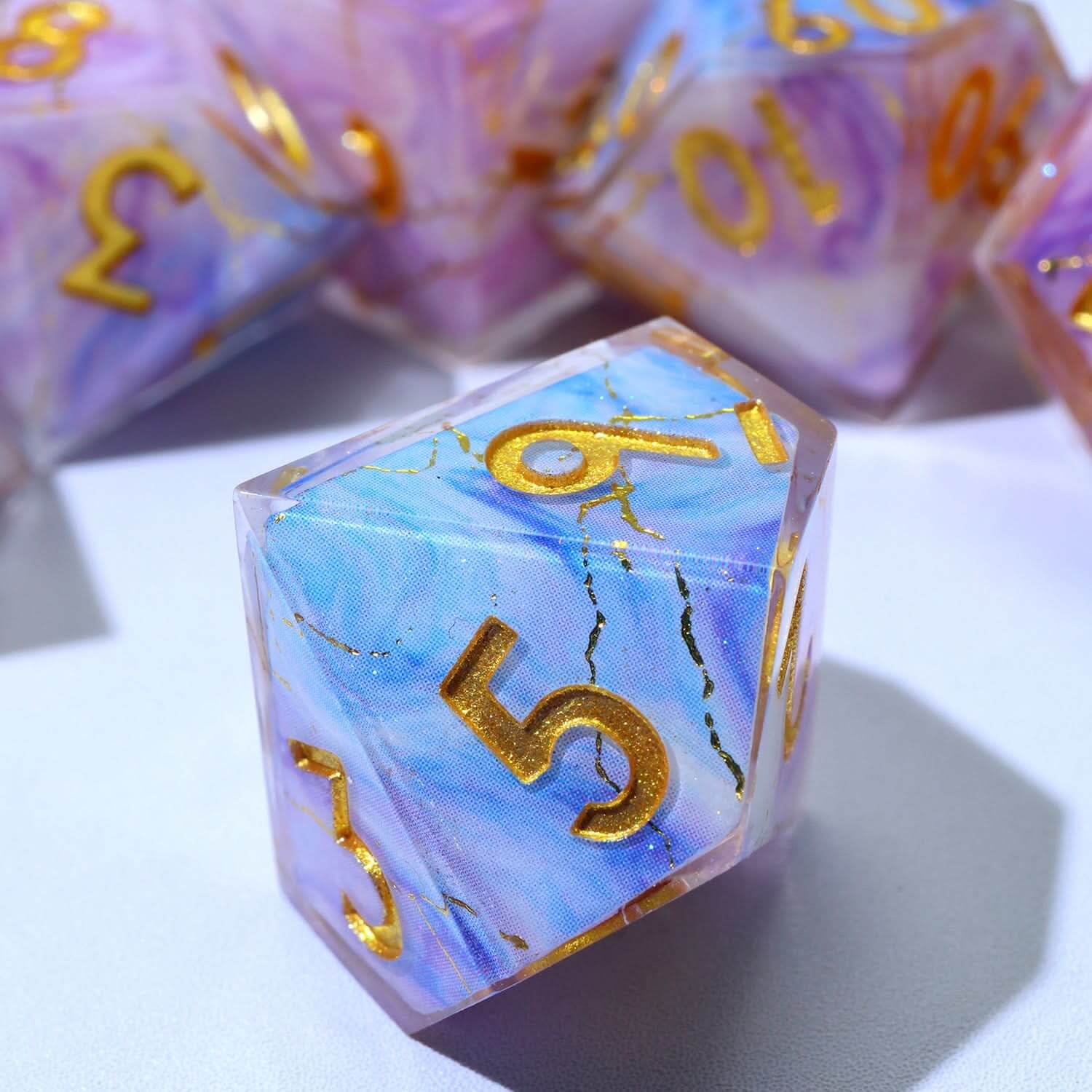 Glimmerveil | Art Core Dice | 7 Piece Set - The Ork Forge