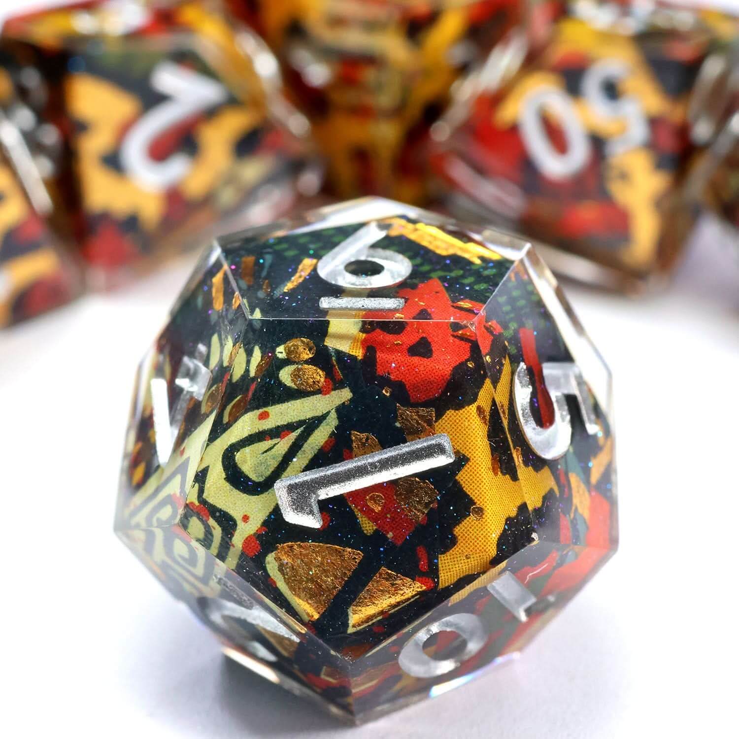 Hexbound Relic | Art Core Dice | 7 Piece Set - The Ork Forge