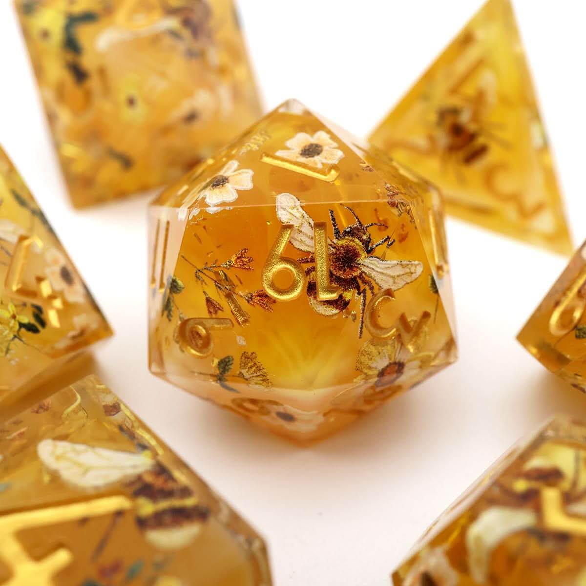 Druids Apiary | Art Core Dice | 7 Piece Set - The Ork Forge