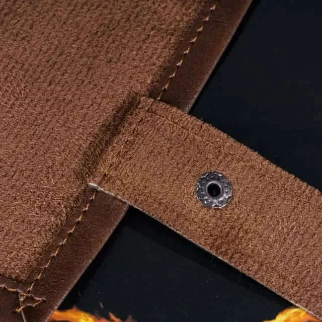 Scroll of Holding (Brown) | Vegan Leather Dice Mat - The Ork Forge