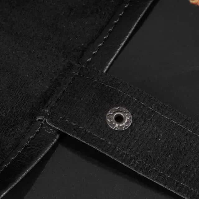 Scroll of Holding (Black) | Vegan Leather Dice Mat - The Ork Forge