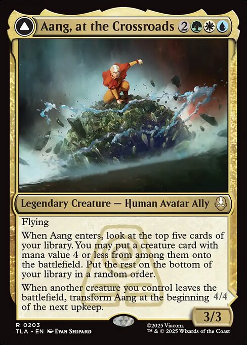 Aang, at the Crossroads // Aang, Destined Savior - catalogue image