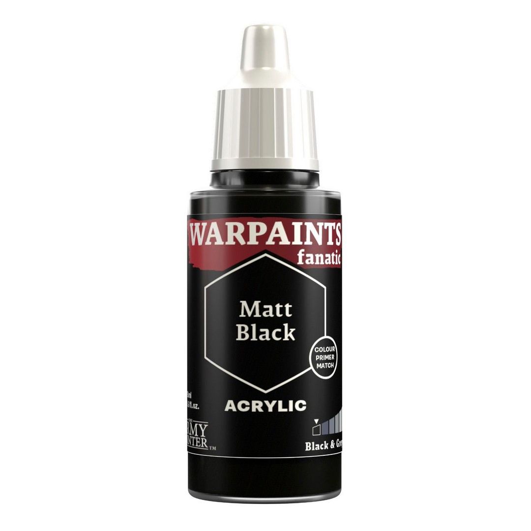 The Army Painter: Warpaints Fanatic: Matt Black - 18ml