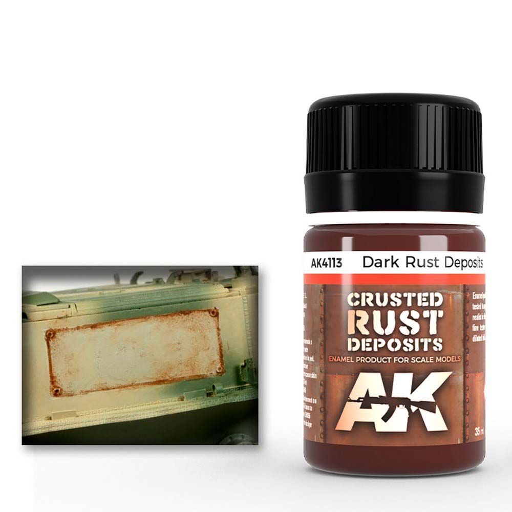 Weathering: Dark Rust Deposit