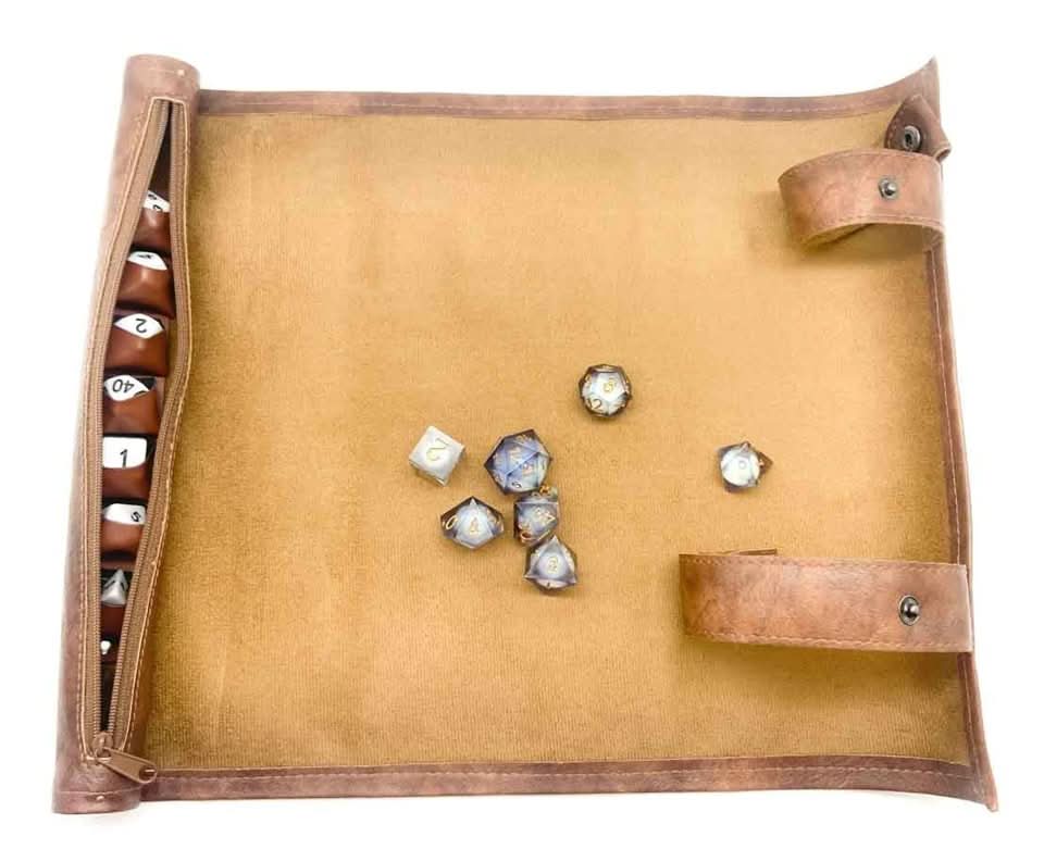 Scroll of Fates | Premium Vegan Leather Dice Mat - The Ork Forge