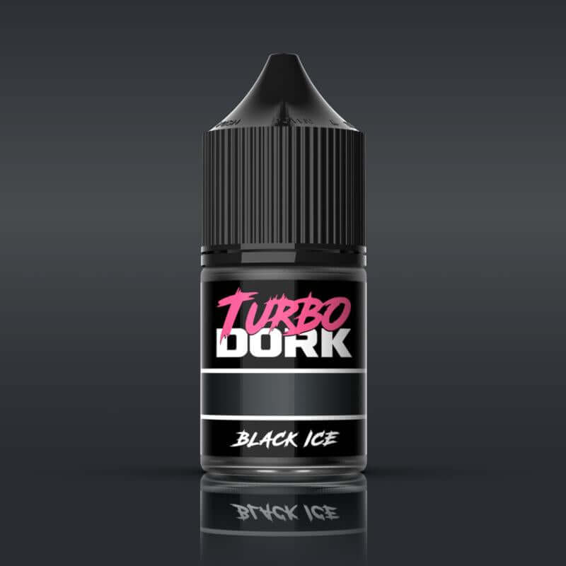 Turbo Dork: Black ICE Metallic Acrylic Paint 22ml Bottle - The Ork Forge