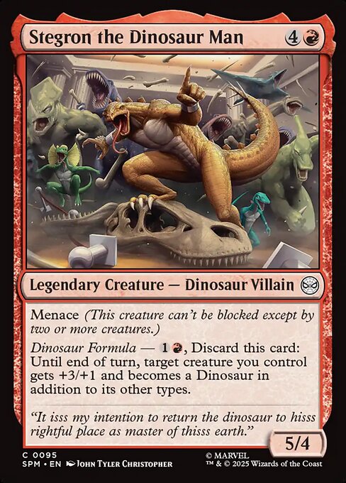 Stegron the Dinosaur Man - catalogue image