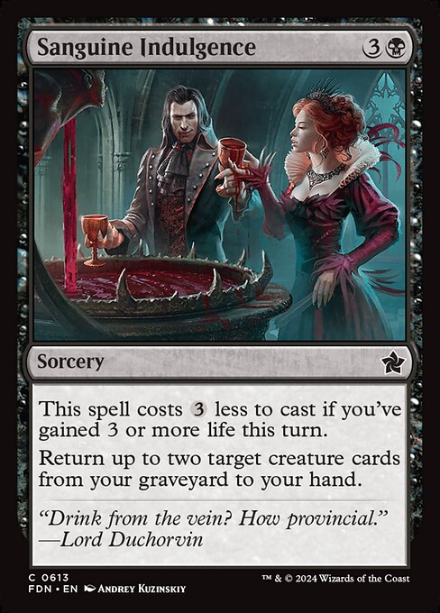 Sanguine Indulgence - catalogue image