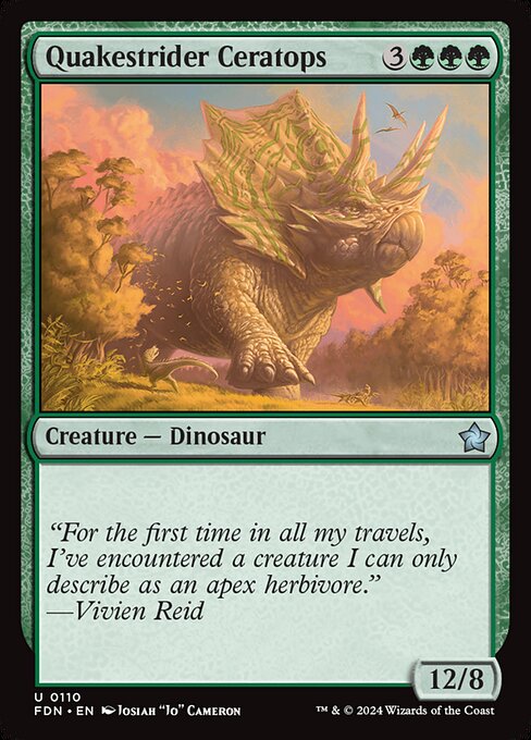 Quakestrider Ceratops - catalogue image