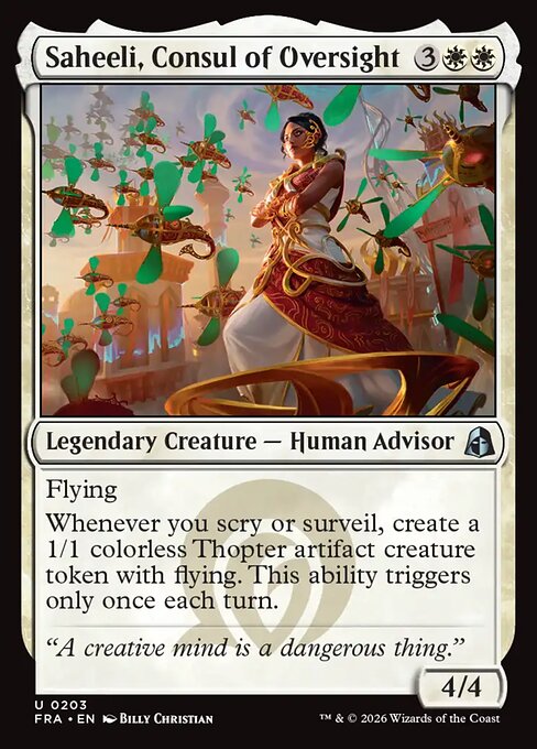 Saheeli, Consul of Oversight - catalogue image