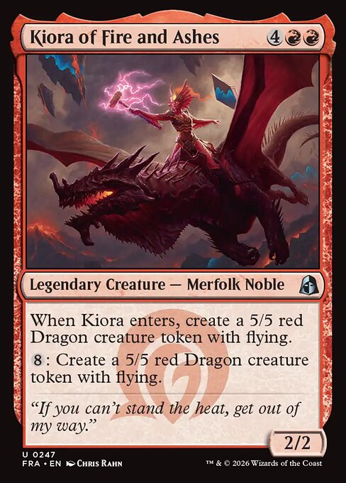 Kiora of Fire and Ashes - catalogue image