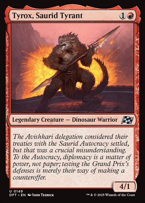 Tyrox, Saurid Tyrant - catalogue image