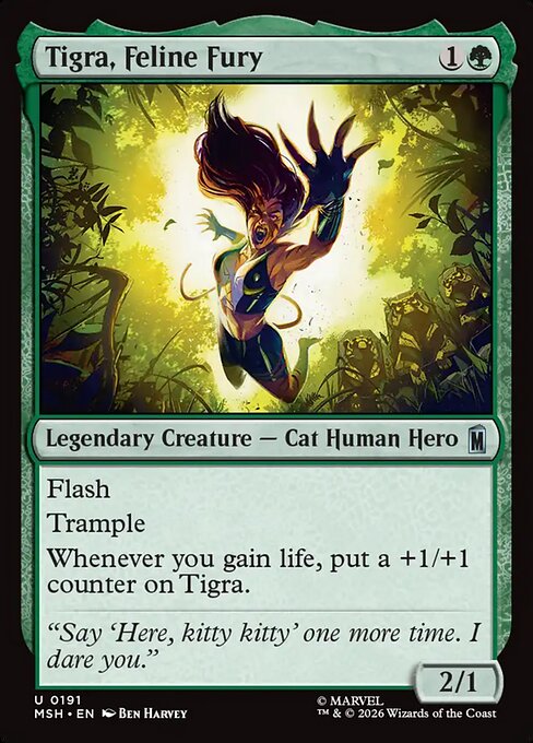 Tigra, Feline Fury - catalogue image